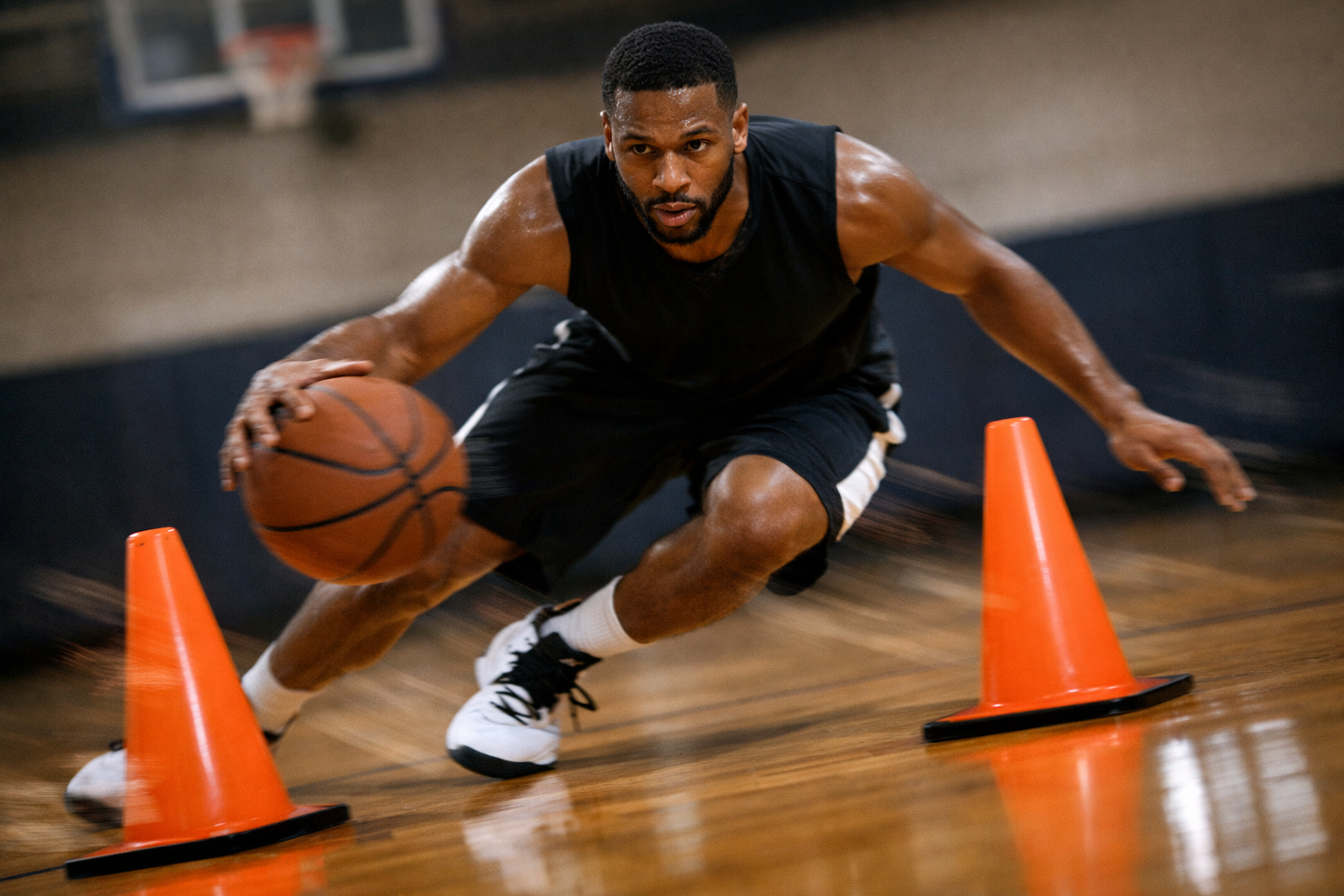 Top kontrolu ve dribling antrenmani